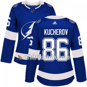 Tampa Bay Lightning Trikot Nikita Kucherov 86 Adidas 2017-2018 Blau Authentic - Dame
